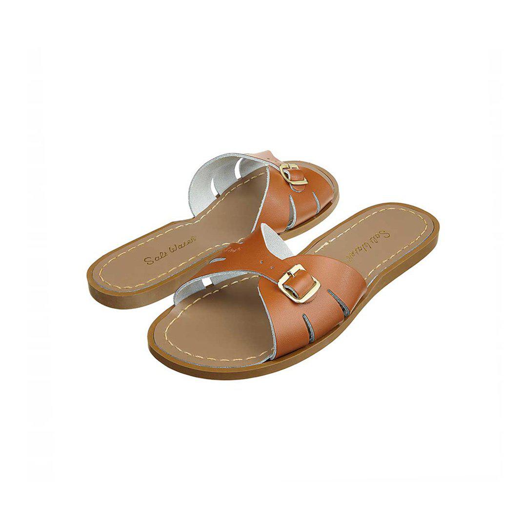  Salt-Water Women's Sandals - Slide - Tan、mySite、merchandisen