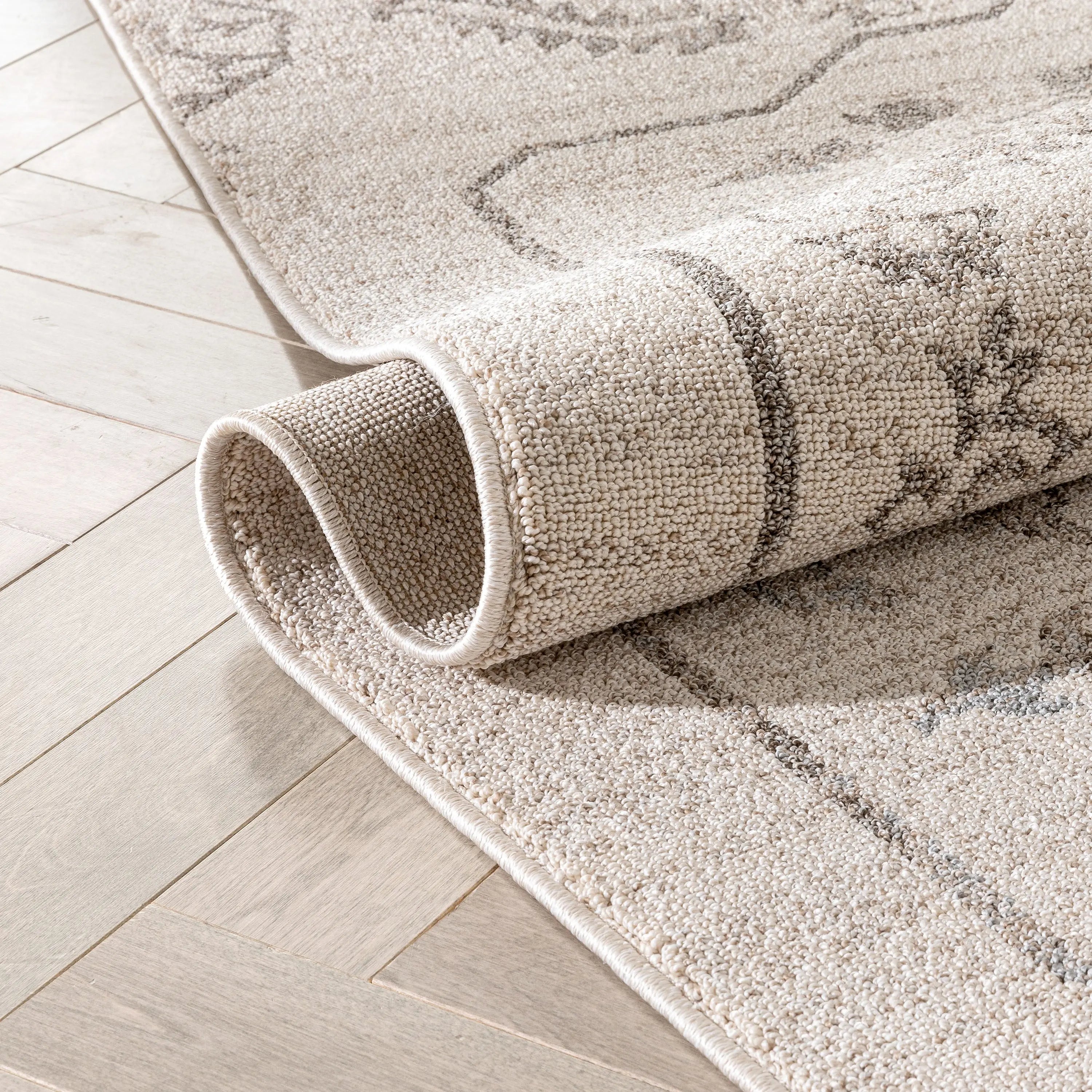 Valentina Oriental Medallion Brown Beige Kilim-Style 5'3 x 7'3 Rug、mySite、gigharbornorthrealestate