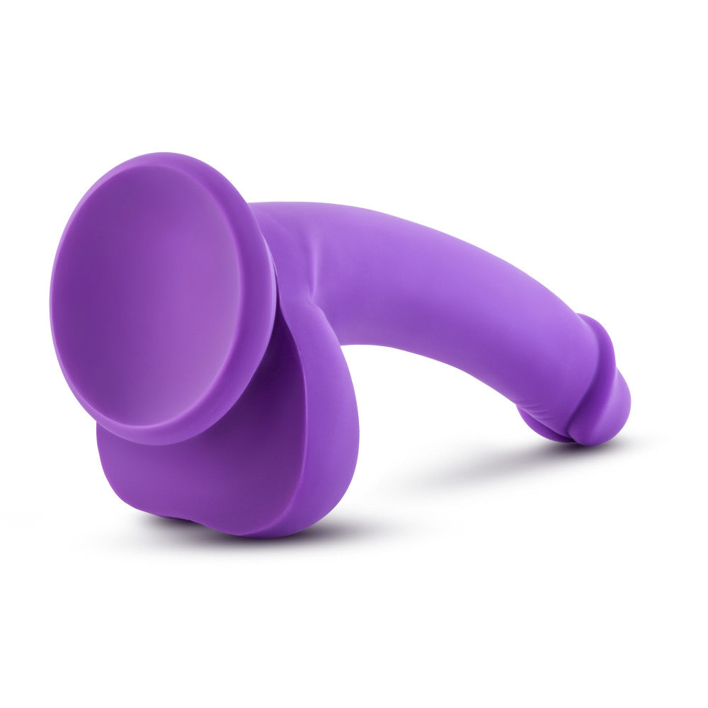 Ruse By Blush® | D Thang Realistic G-Spot Purple 7.75-Inch Long Dildo With Balls & Suction Cup Base、mySite、bottomscart