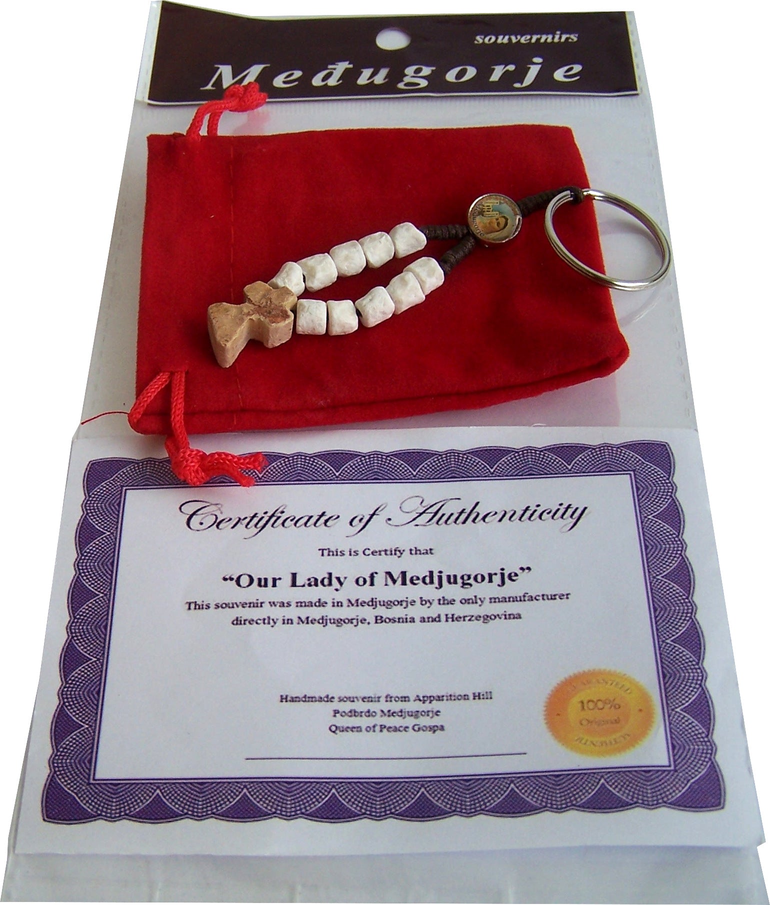  MEDJUGORJE - Rosary chaplet made from Apparation hill stones.、mySite、elrpsem3k