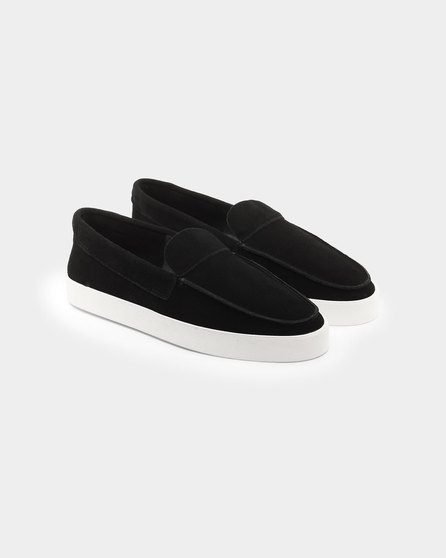 Saint Morta Hemisphere Suede Slip On Loafer Black/White、mySite、zt4zffjzw