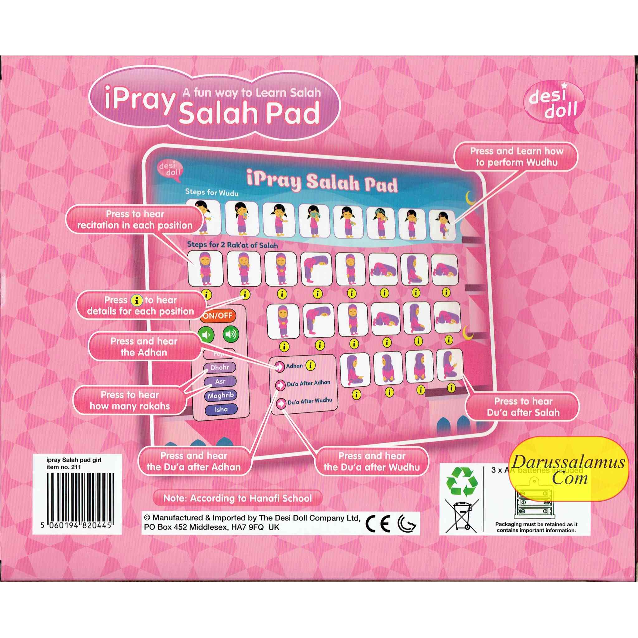ipray Salah Pad For Girl ( A Fun Way To Learn Salah ) By Desi Doll Company、mySite、topwebapps