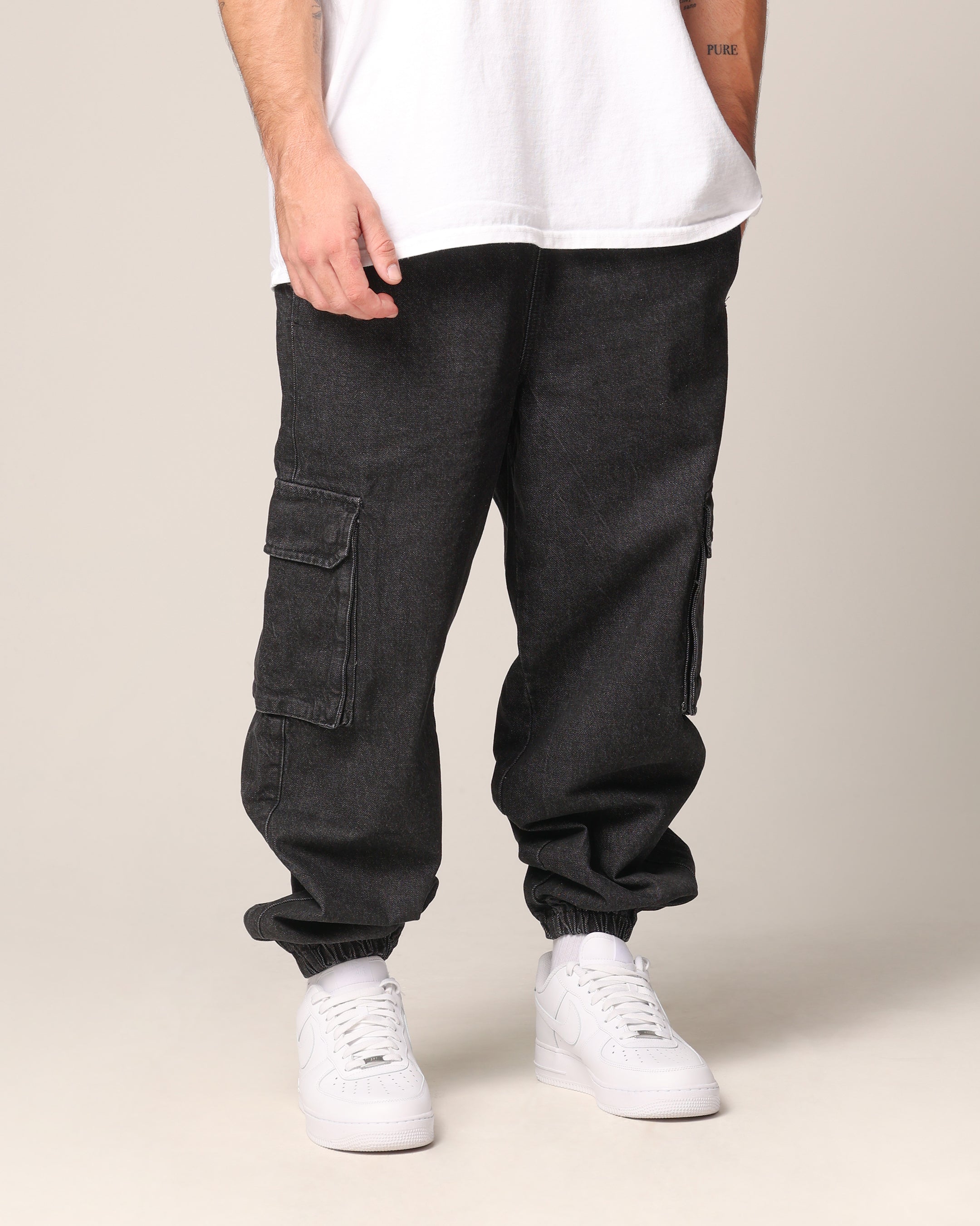 Saint Morta Pertex Baggy Jogger Black Stonewash、mySite、zt4zffjzw