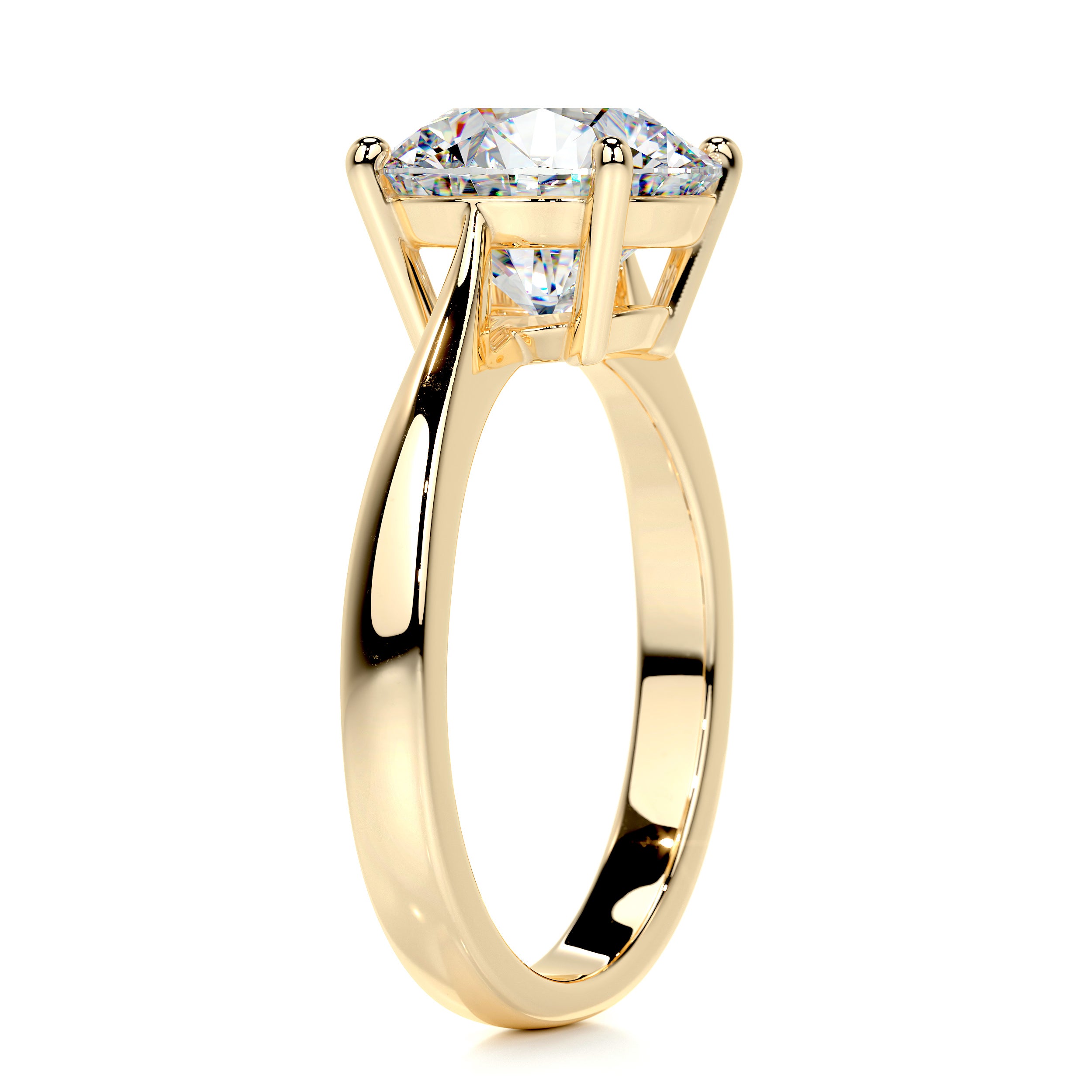 Kate Moissanite Ring -18K Yellow Gold、mySite、hinf8tx79