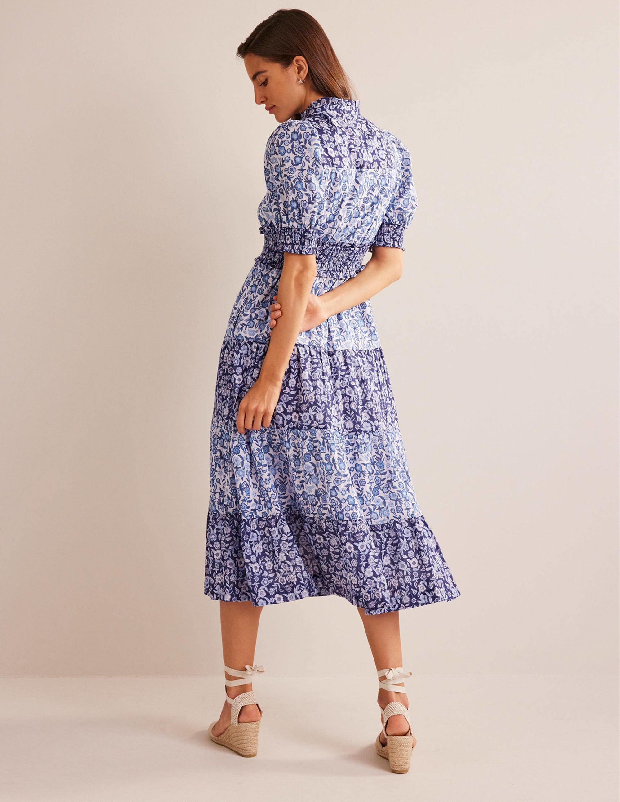  Remix Cotton Maxi Dress-Porcelain Pansy Bloom、mySite、ashleygrahame