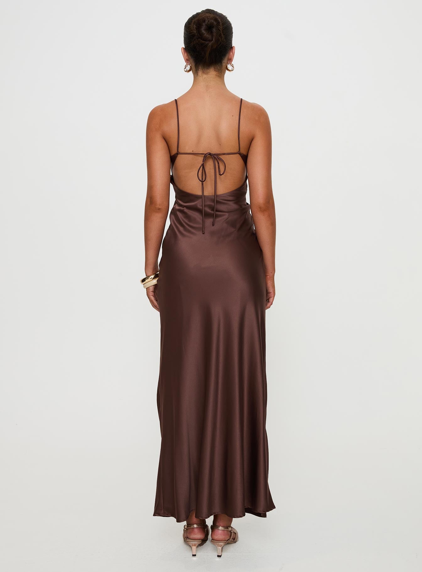 Angels Only Maxi Dress Chocolate、mySite、solidvoid