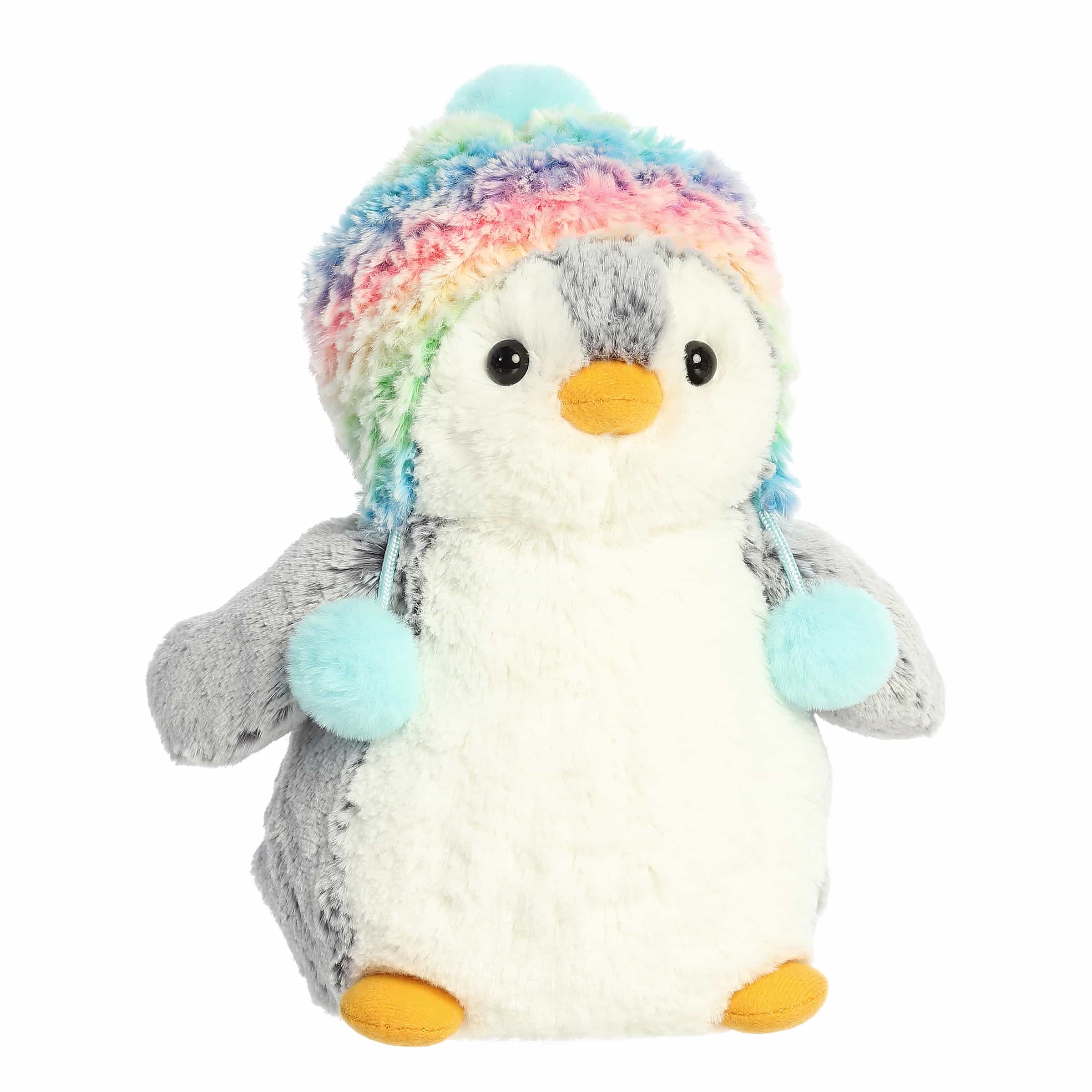 Aurora® - PomPom Penguin™ - 9 Pompom Rainbow Beanie™、mySite、g9winljtr