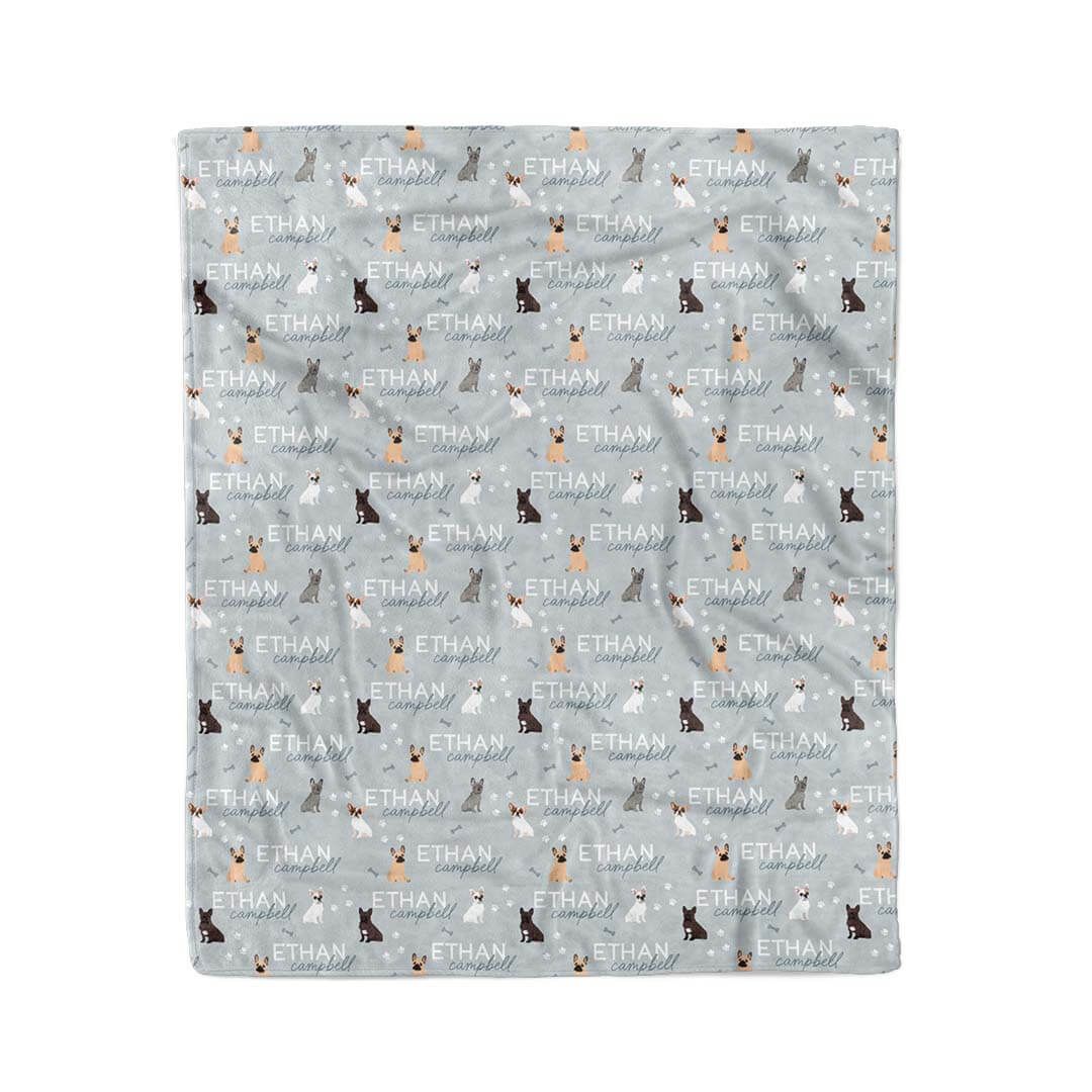  Personalized Kids Blanket | French Bulldog、mySite、layawaytickets