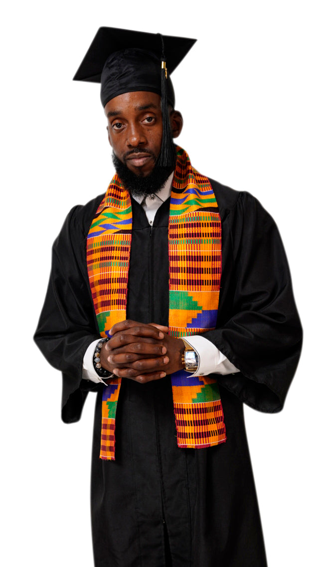 Kente Hand Woven Kente Cloth Graduation Stole / Sash DPKS200S、mySite、solidvoid