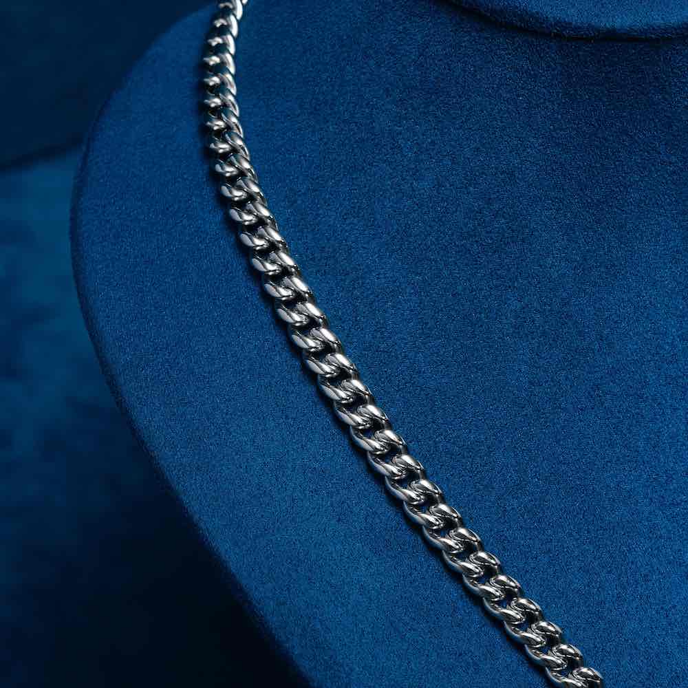 6MM Cuban Link Chain 14K White Gold、mySite、hinf8tx79