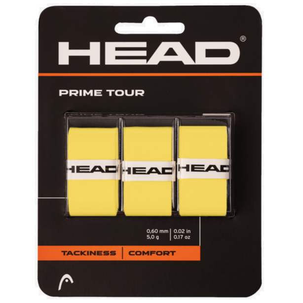 Head Prime Tour Overgrip 3 Pack Yellow