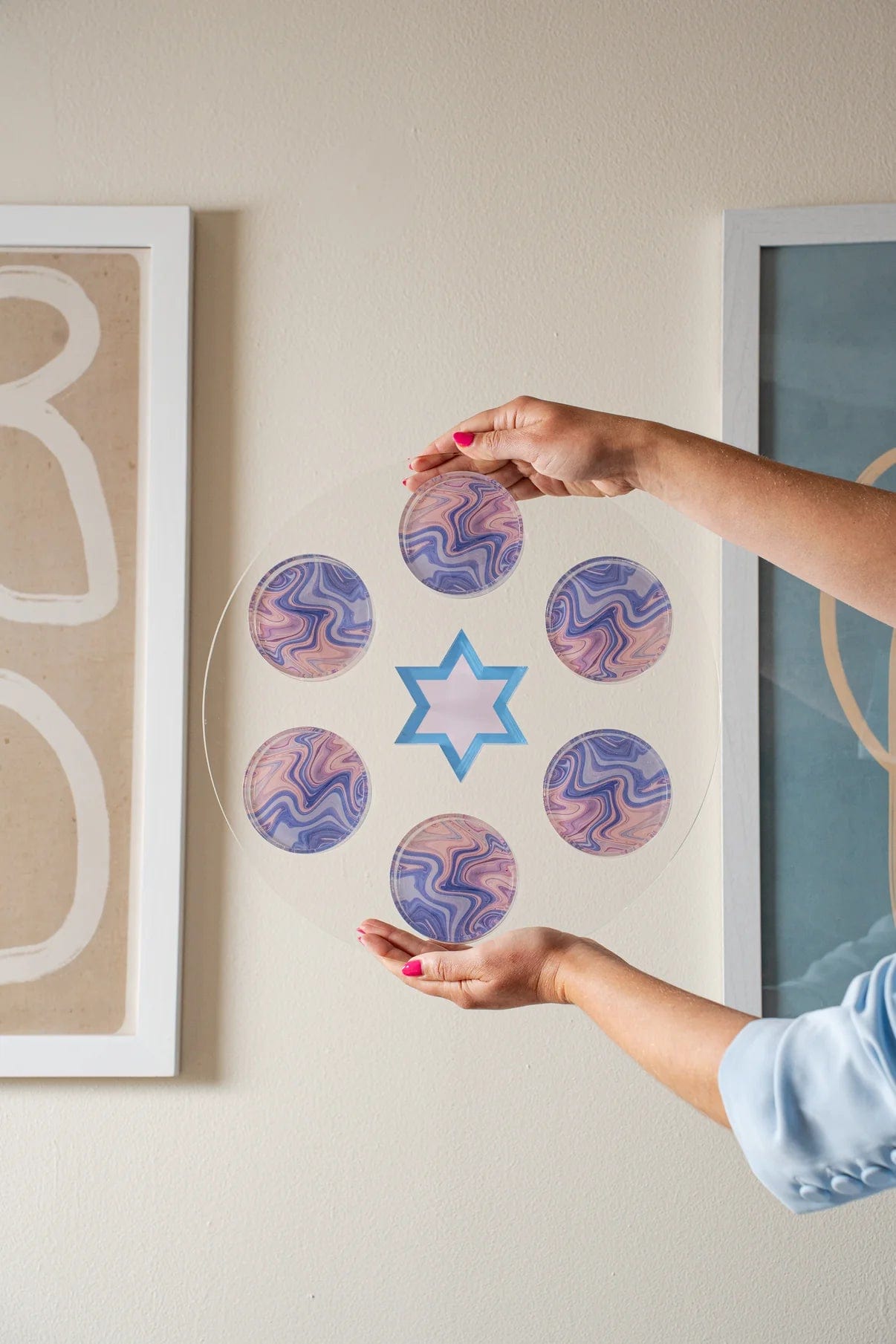 Lavender Swirl Seder Plate、mySite、topwebapps