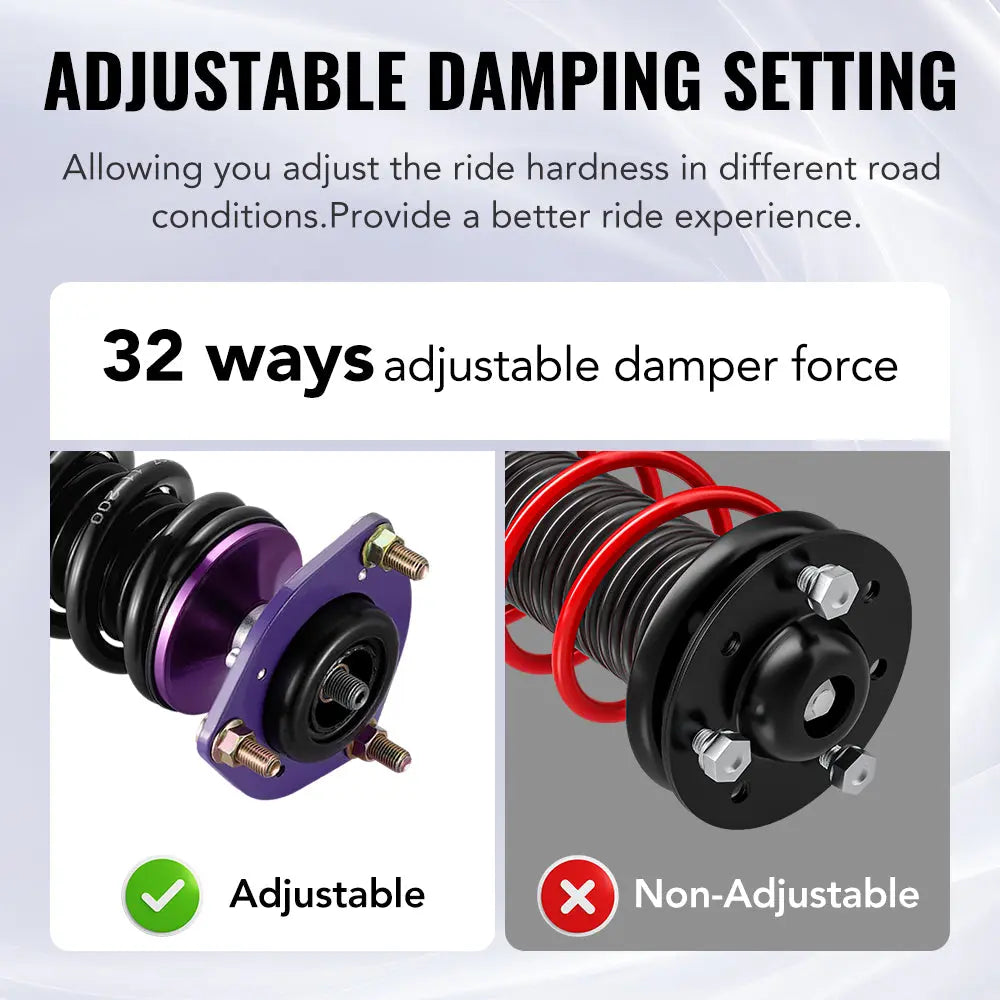 For 2015-2019 Hyundai Sonata (LF) 32-Way Coilover Shock Absorbers Struts 4PCS | Flashark、mySite、nflplayoffbracketp