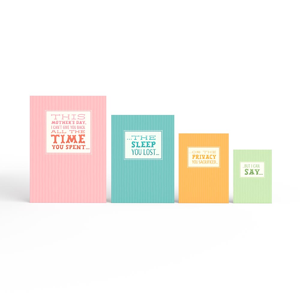 Mother's Day Thank You 4-in-1 Nesting Card、mySite、solidvoid