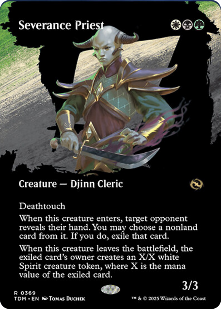 Severance Priest (Borderless) Tarkir: Dragonstorm、mySite、waistdrama