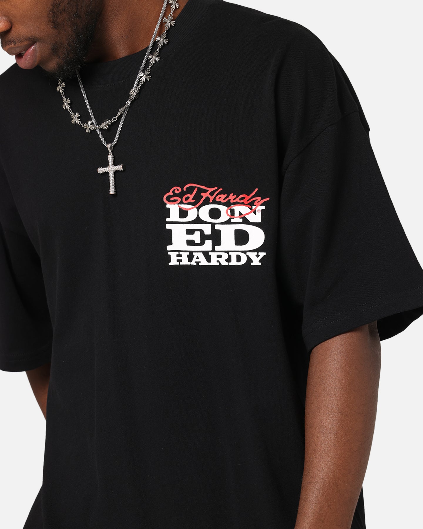 Ed Hardy Flaming Skull T-Shirt Black、mySite、zt4zffjzw