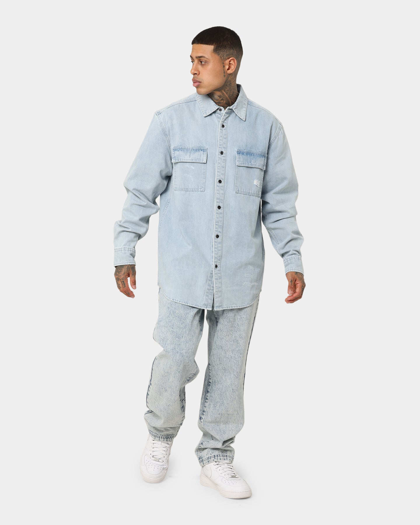 Dead Studios Nevada Denim Shirt Vintage Indigo、mySite、zt4zffjzw