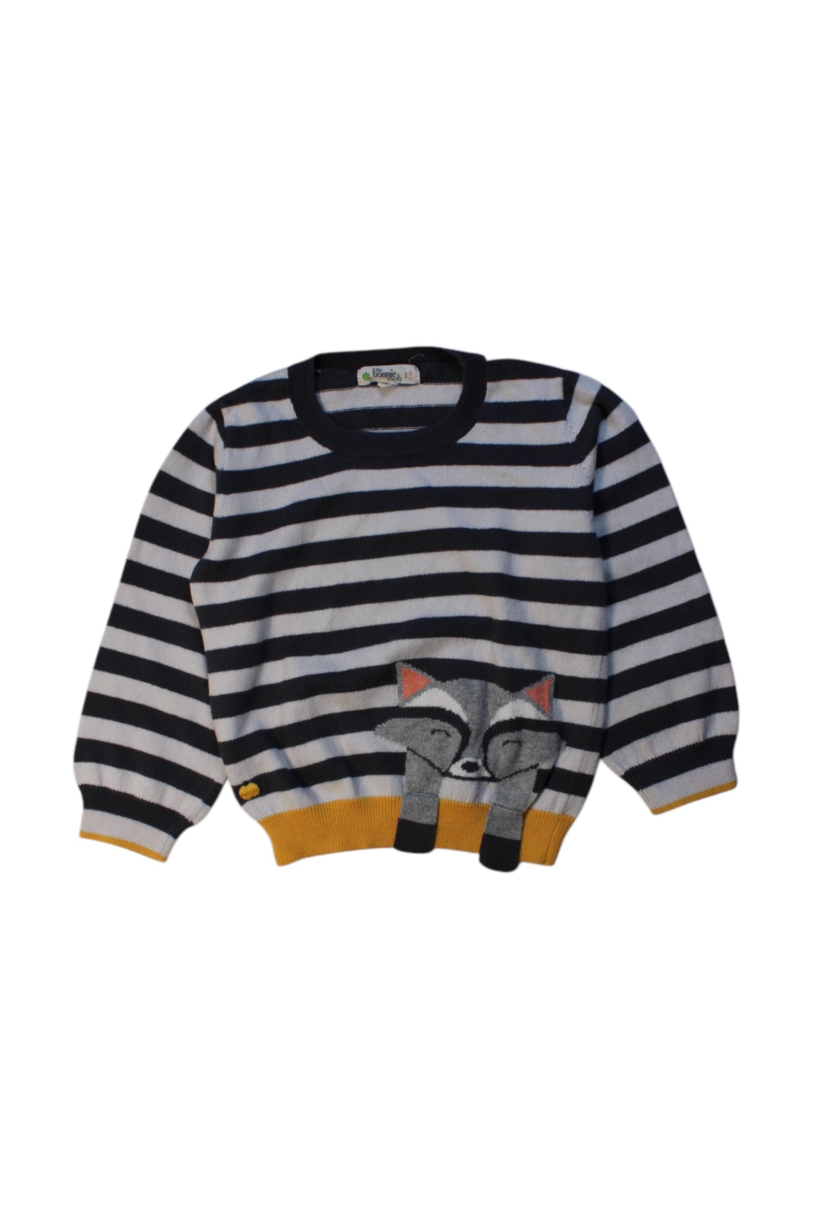 The Bonnie Mob Striped Animal Sweater 2-3T、mySite、g9winljtr