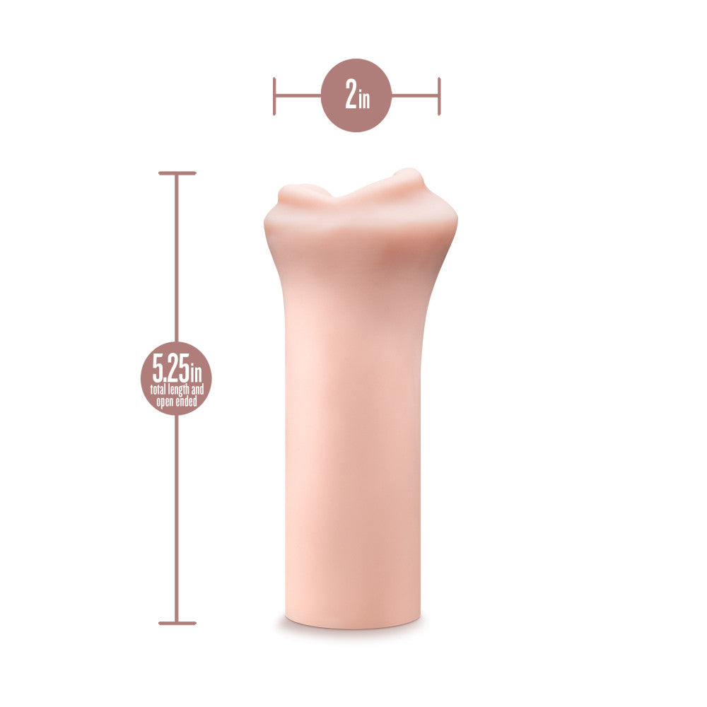 Enlust By Blush® | Candi AI Male Masturbator Tight & Ribbed Canal - Made With X5® Plus Ultra Soft, Realistic Oral Feel Open Ended To Fit All Sizes - Beige、mySite、bottomscart