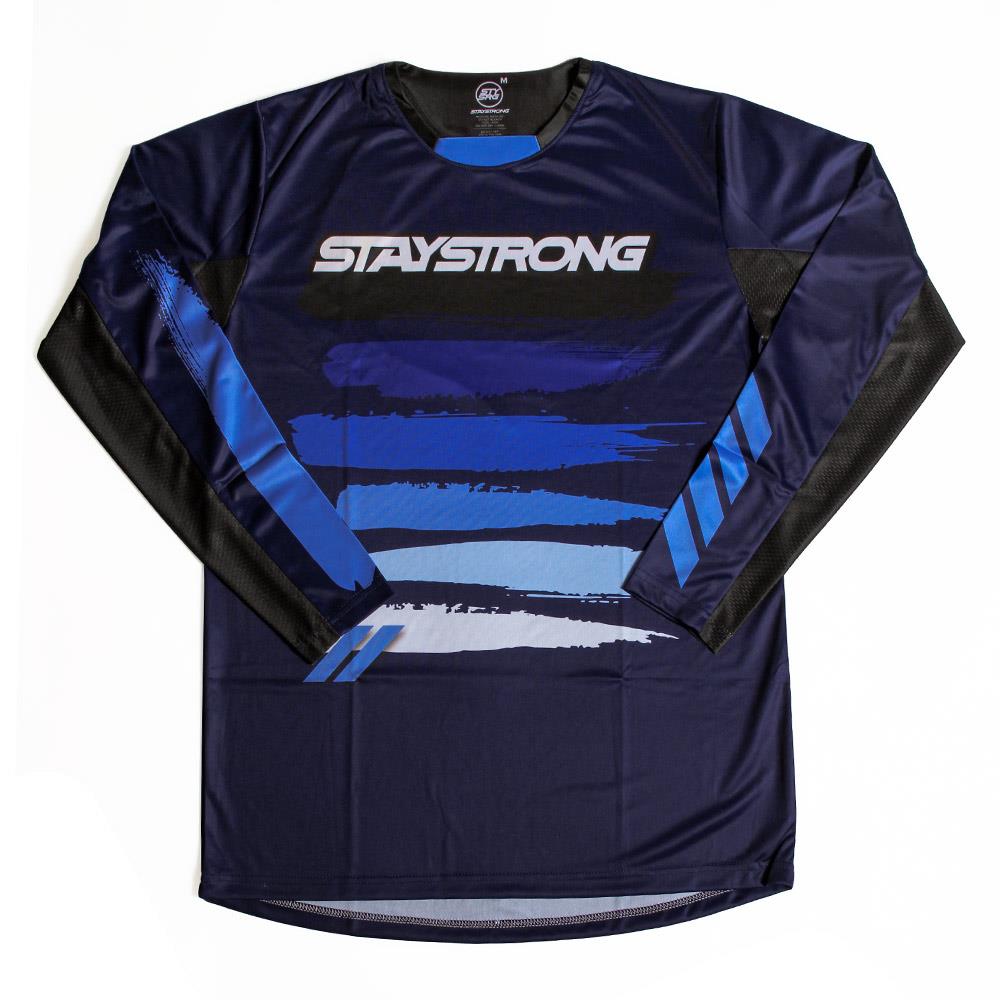  Stay Strong Paint Race Jersey - Navy、mySite、merchandisen