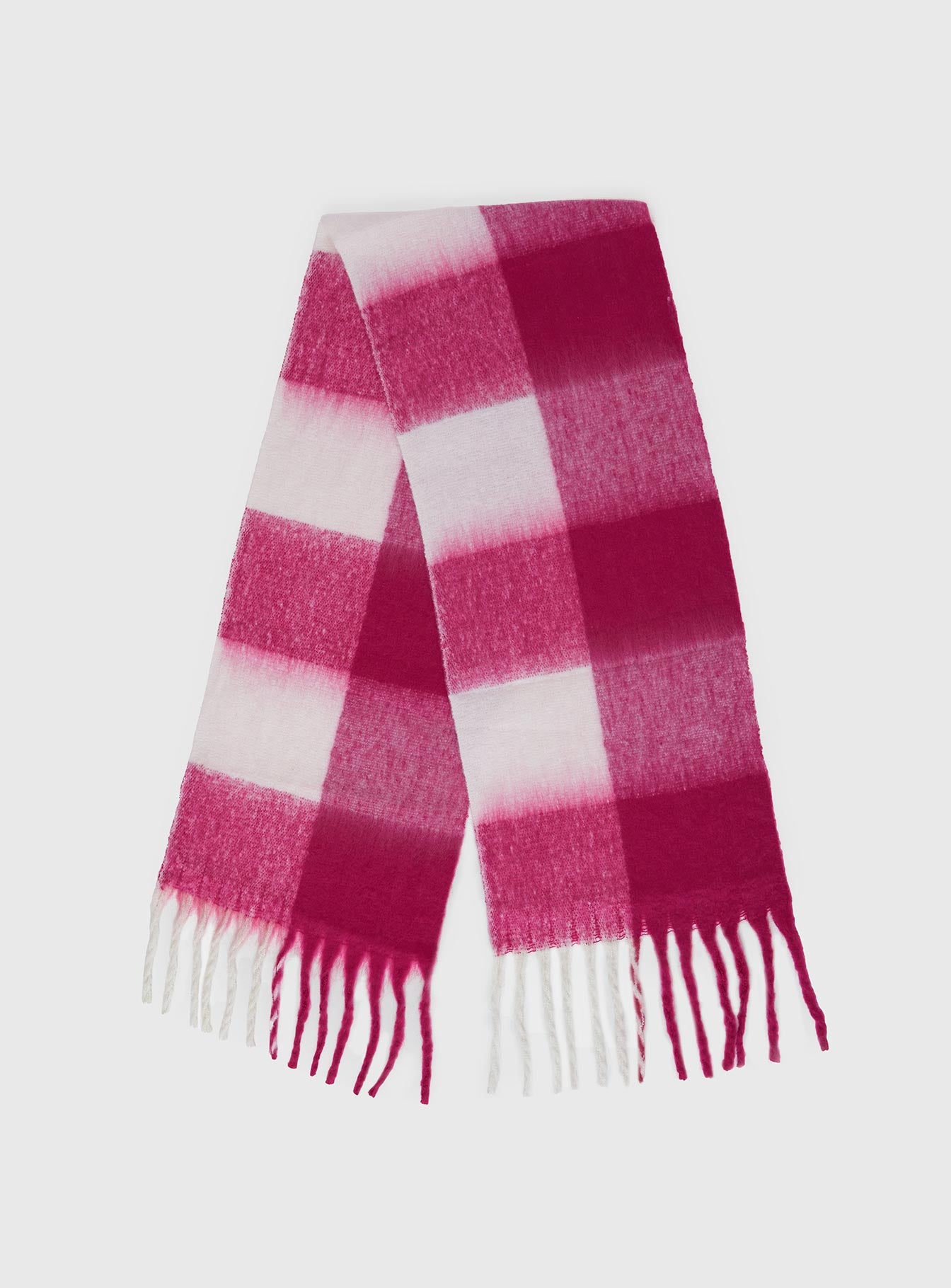 Consideration Scarf Pink Check、mySite、solidvoid