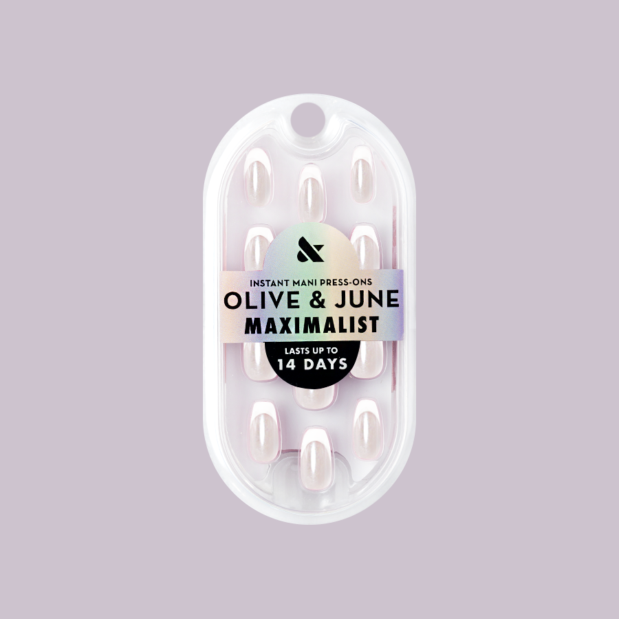 White Chrome French - Press-On | Medium | Coffin、mySite、solidvoid