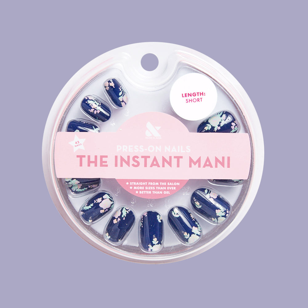 Micro Floral - Press-On | Short | Round - Part of Set、mySite、solidvoid