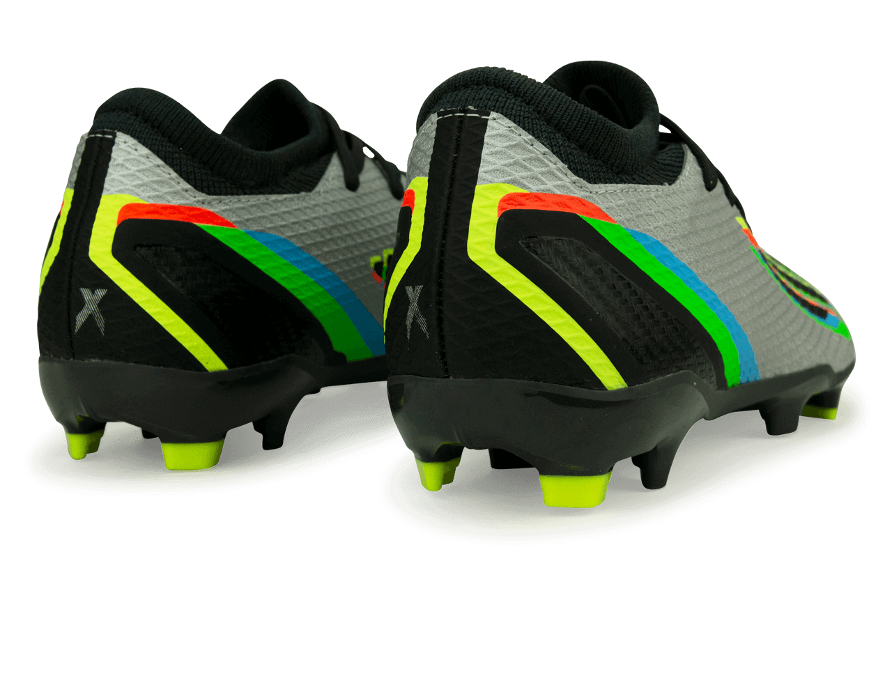 adidas Men's X SpeedPortal.3 FG Silver Metallic/Solar Yellow、mySite、noshort