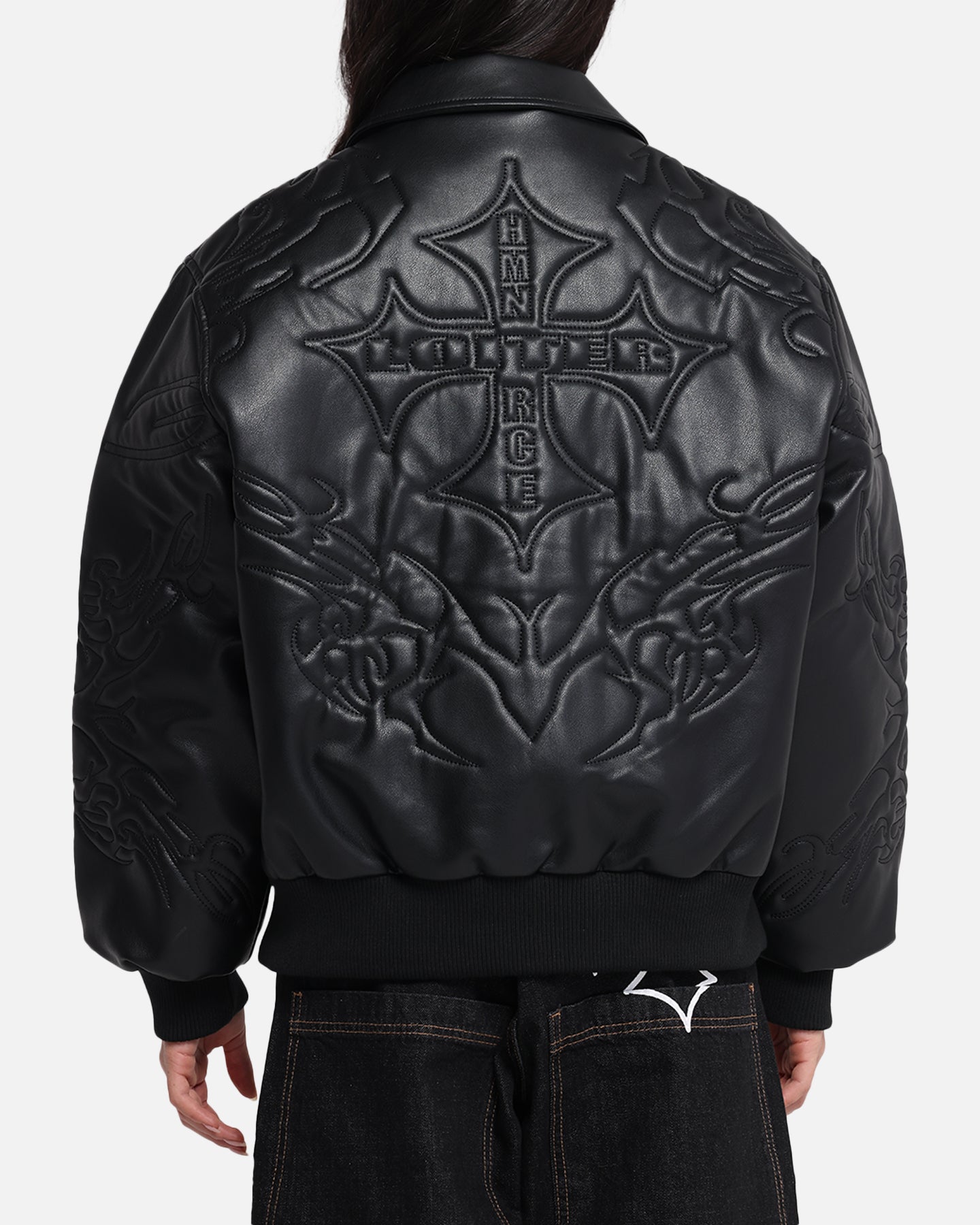 Loiter Fury Vegan Leather Jacket Washed Black、mySite、zt4zffjzw