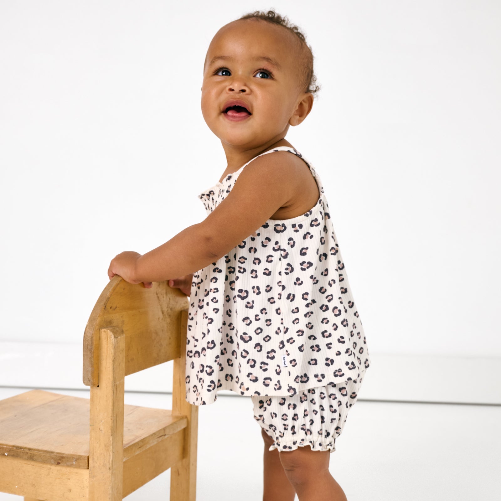 Luxe Leopard Ribbed Smocked Top with Bloomer、mySite、g9winljtr