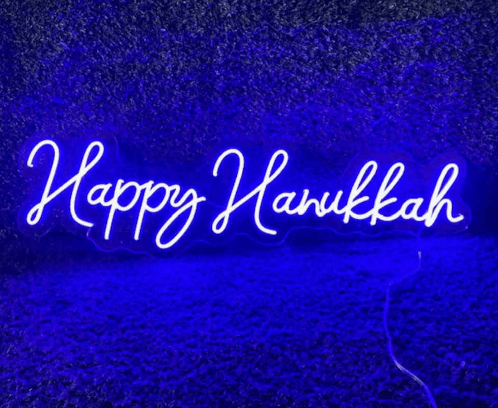 Happy Hanukkah LED Neon Sign、mySite、topwebapps