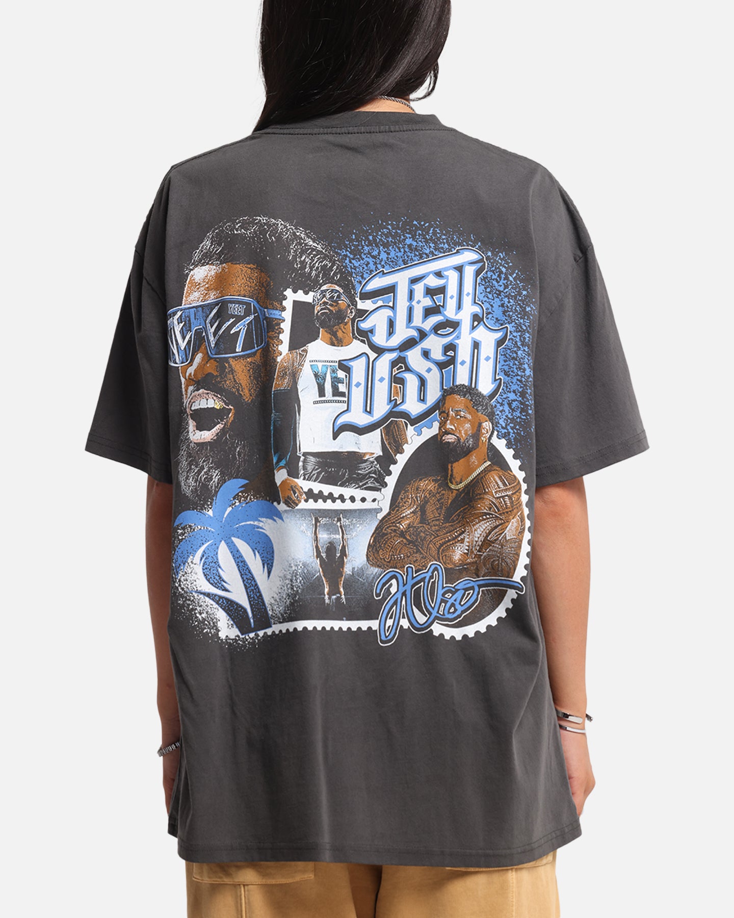 Culture Kings X WWE Jey Uso Wrestlemania XLI Heavy T-Shirt Black Wash、mySite、zt4zffjzw