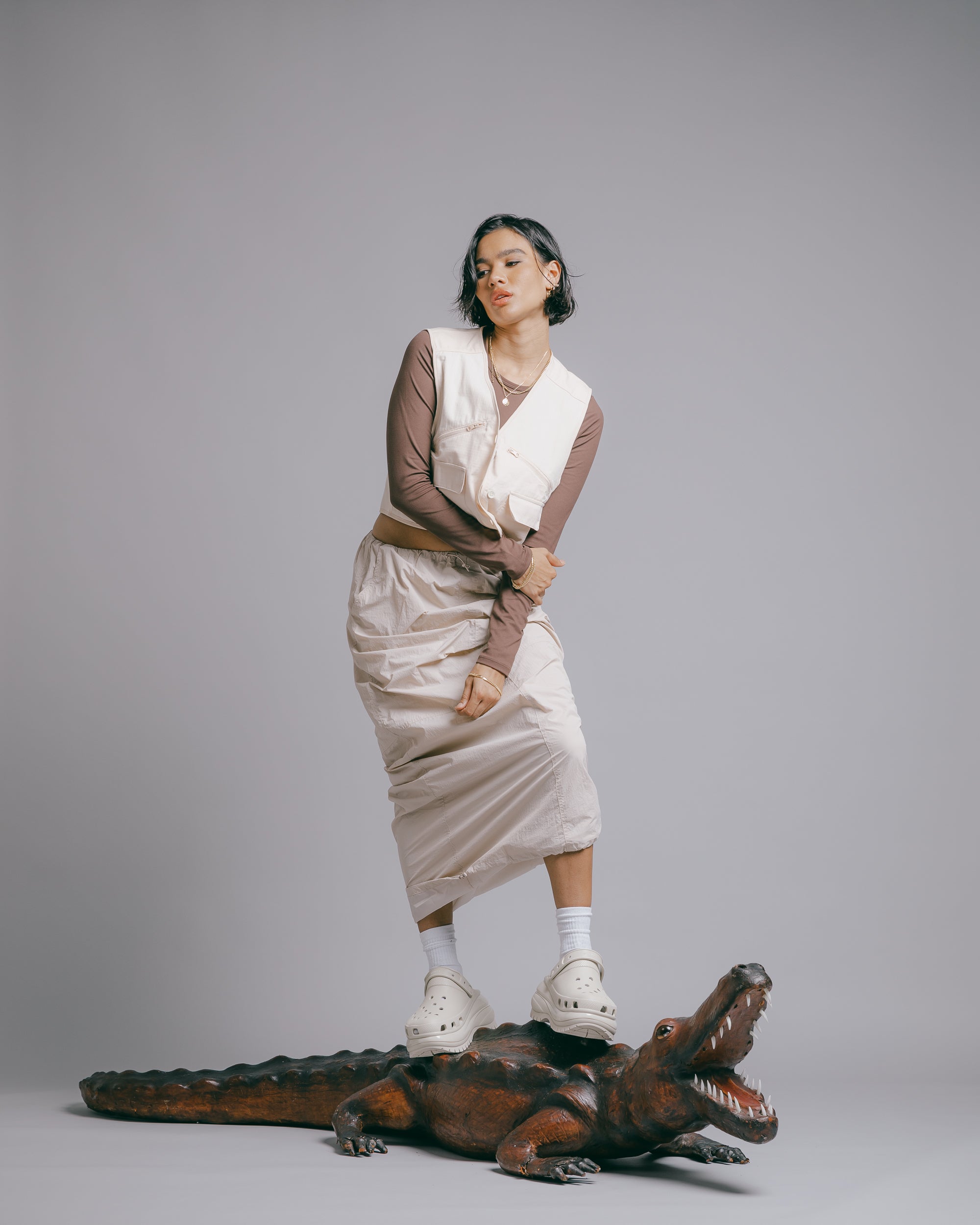 Crocs Mega Crush Clog Bone、mySite、zt4zffjzw