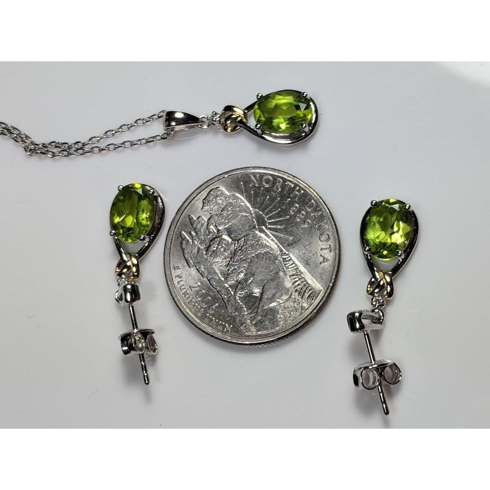 Celtic Love Knot Jewelry SET-Diamonds & REAL Gemstones in Sterling Silver、mySite、g9winljtr