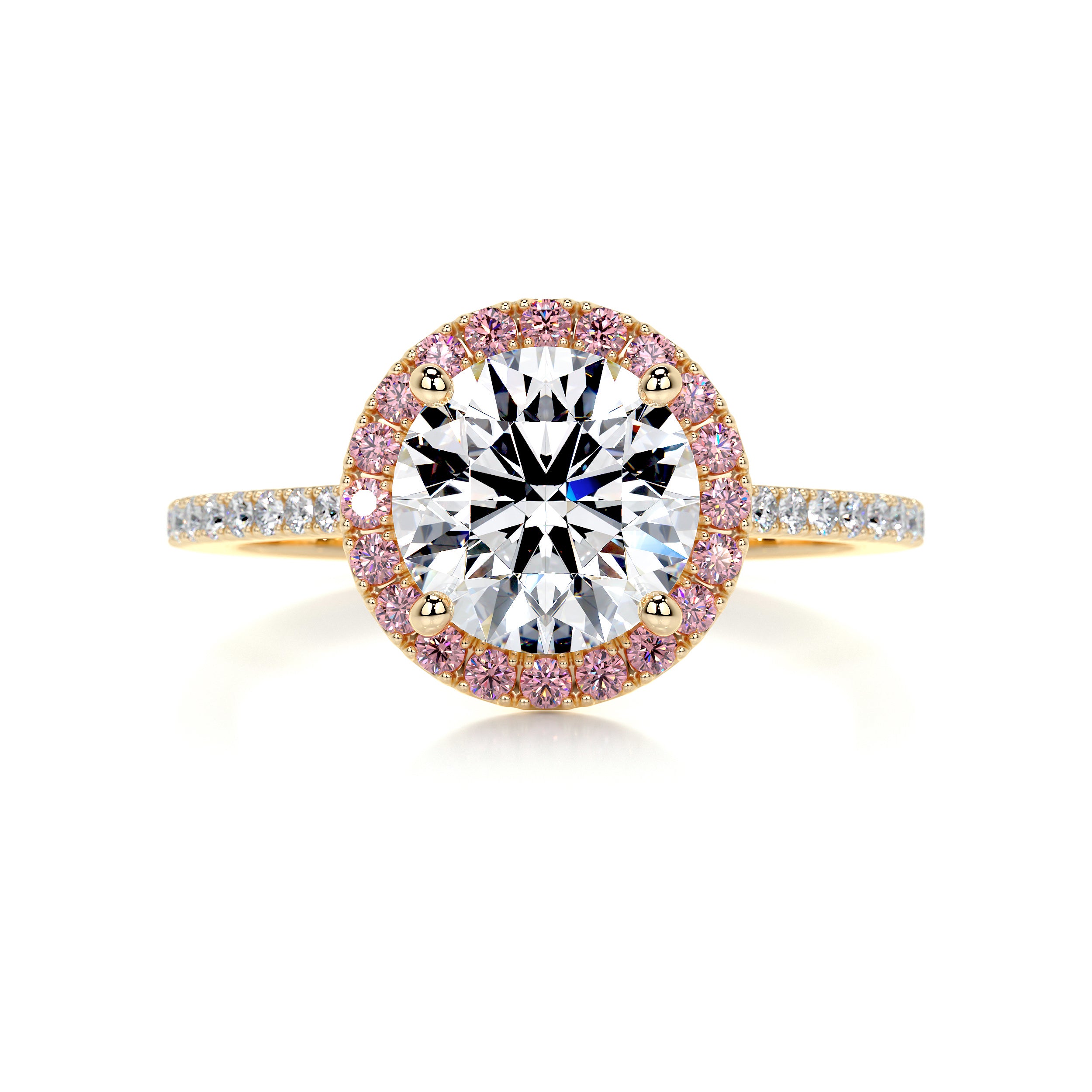 Layla Diamond Engagement Ring - 18K Yellow Gold、mySite、hinf8tx79