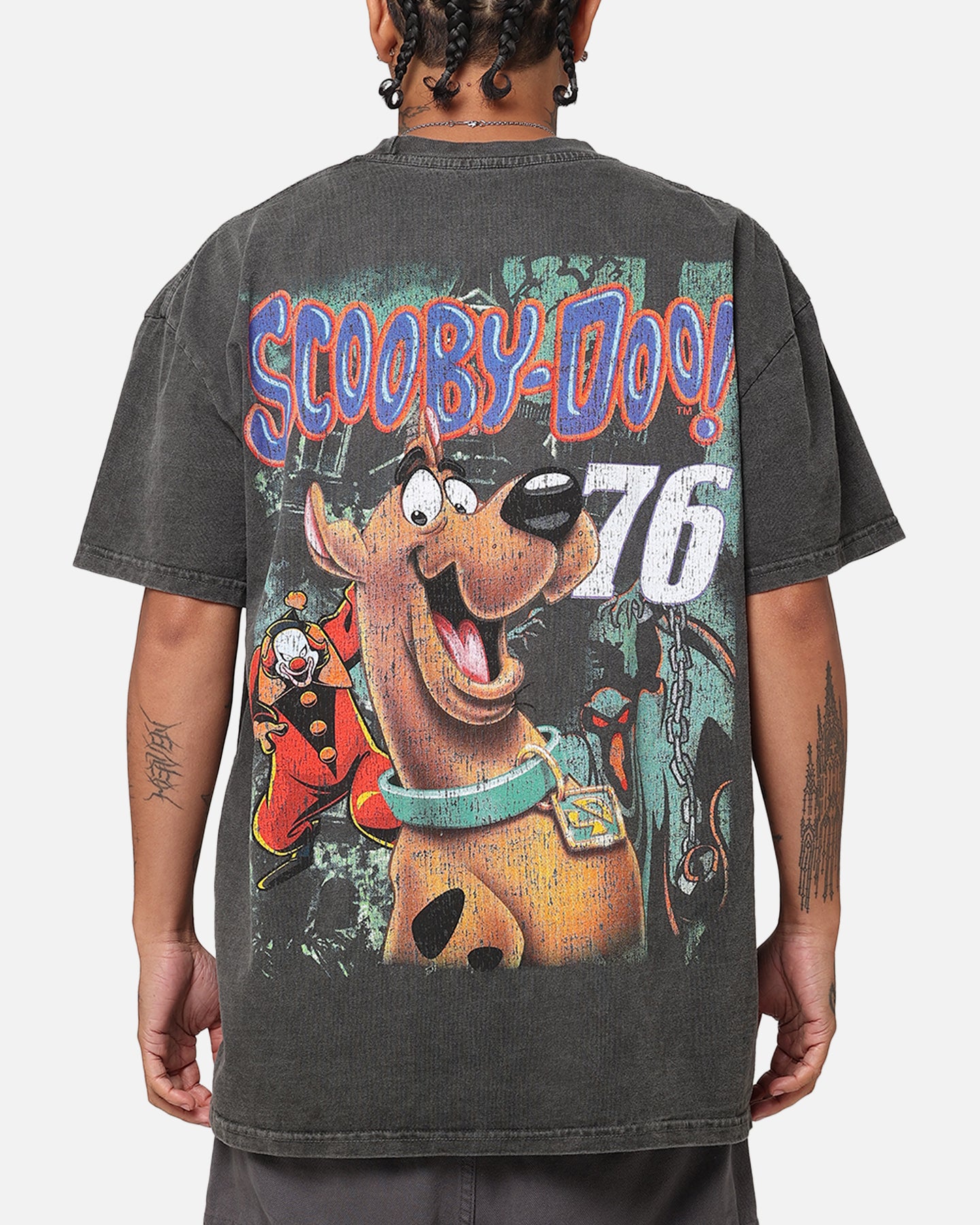 Goat Crew X Scooby-Doo Scooby-Doo Jumbo Heavyweight Vintage T-Shirt Black Wash、mySite、zt4zffjzw