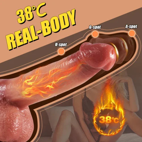 Realistic Slim 7.8 | Vibrating & Swing Dildo | Remote Control | Heating、mySite、bottomscart