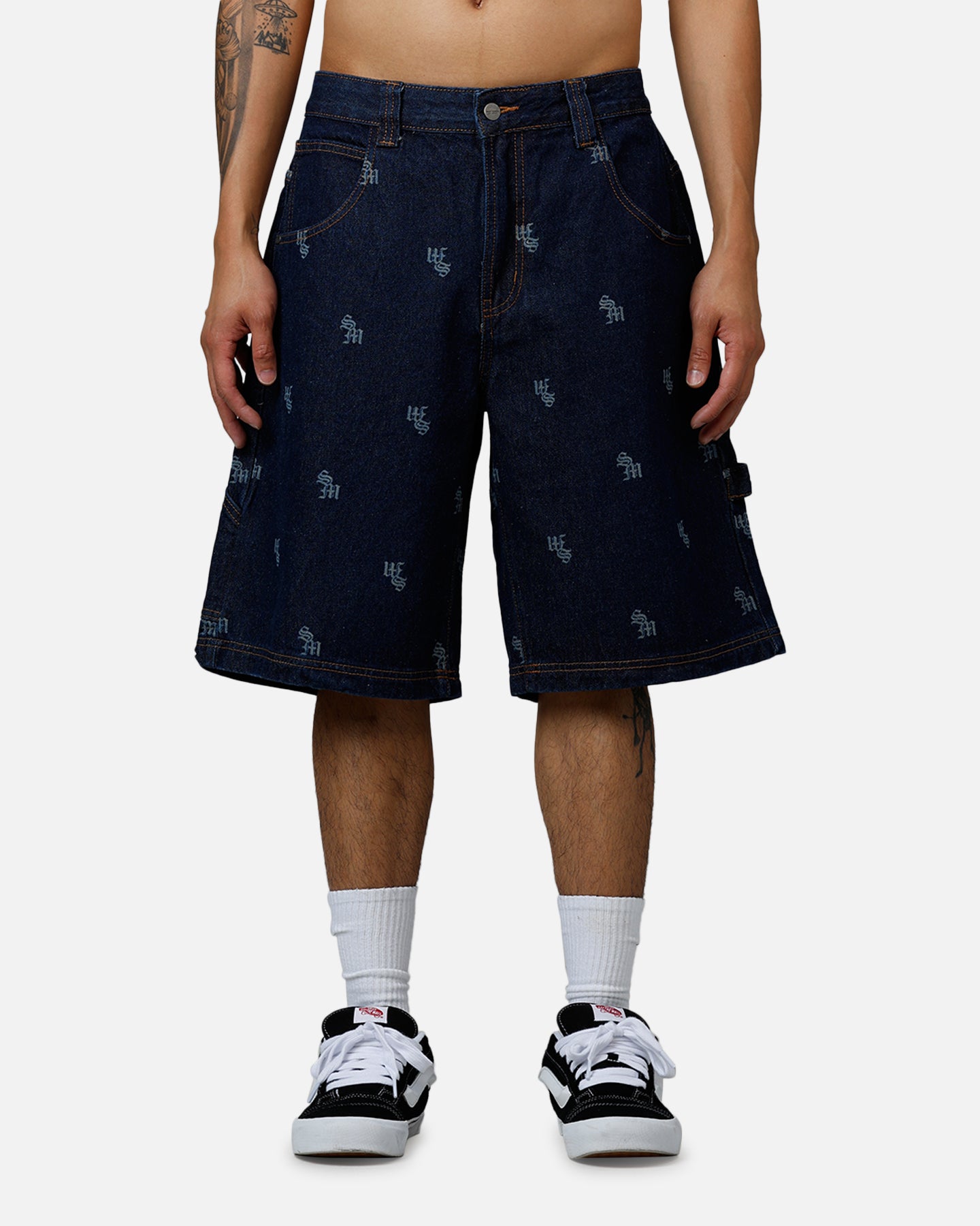 Saint Morta Amplus Denim Jorts Indigo/Tan、mySite、zt4zffjzw