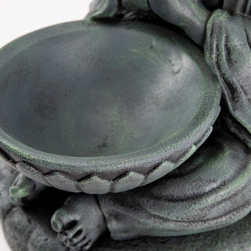 Buddhist Garden Statue: Monk with Bowl、mySite、topwebapps