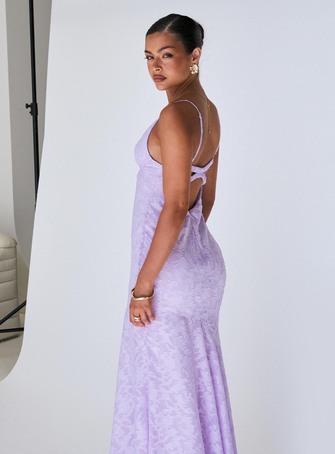 Cyrene Maxi Dress Lilac、mySite、solidvoid