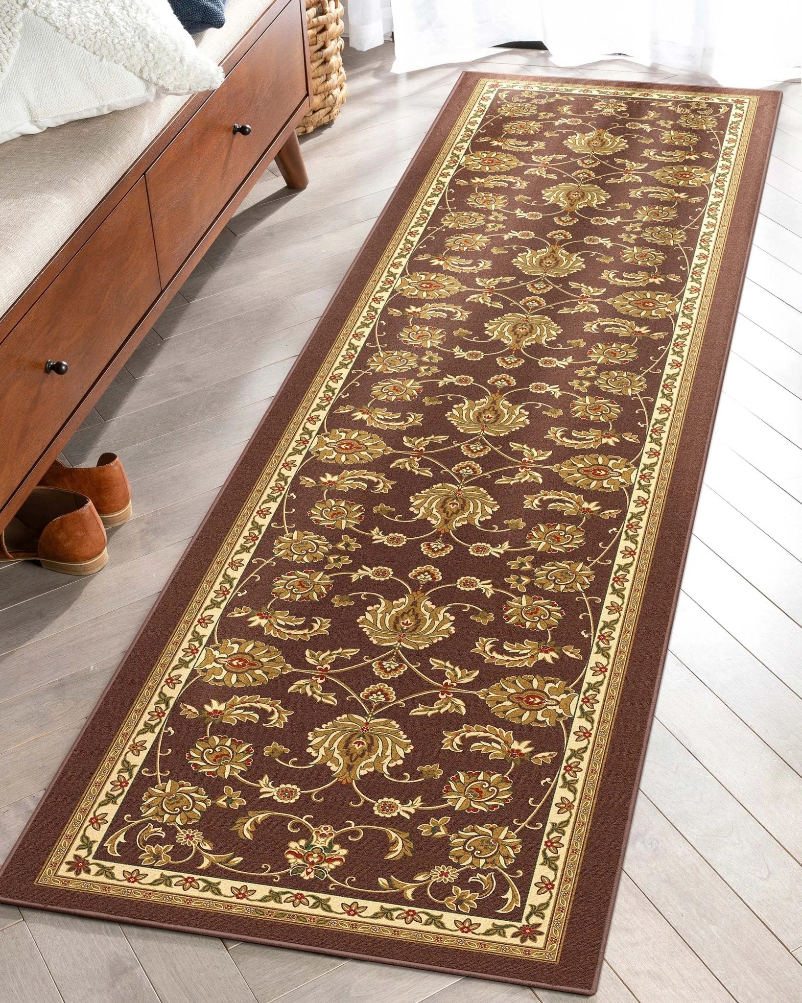 Tabriz Oriental Flat-Weave Cotton Backing Rug、mySite、gigharbornorthrealestate