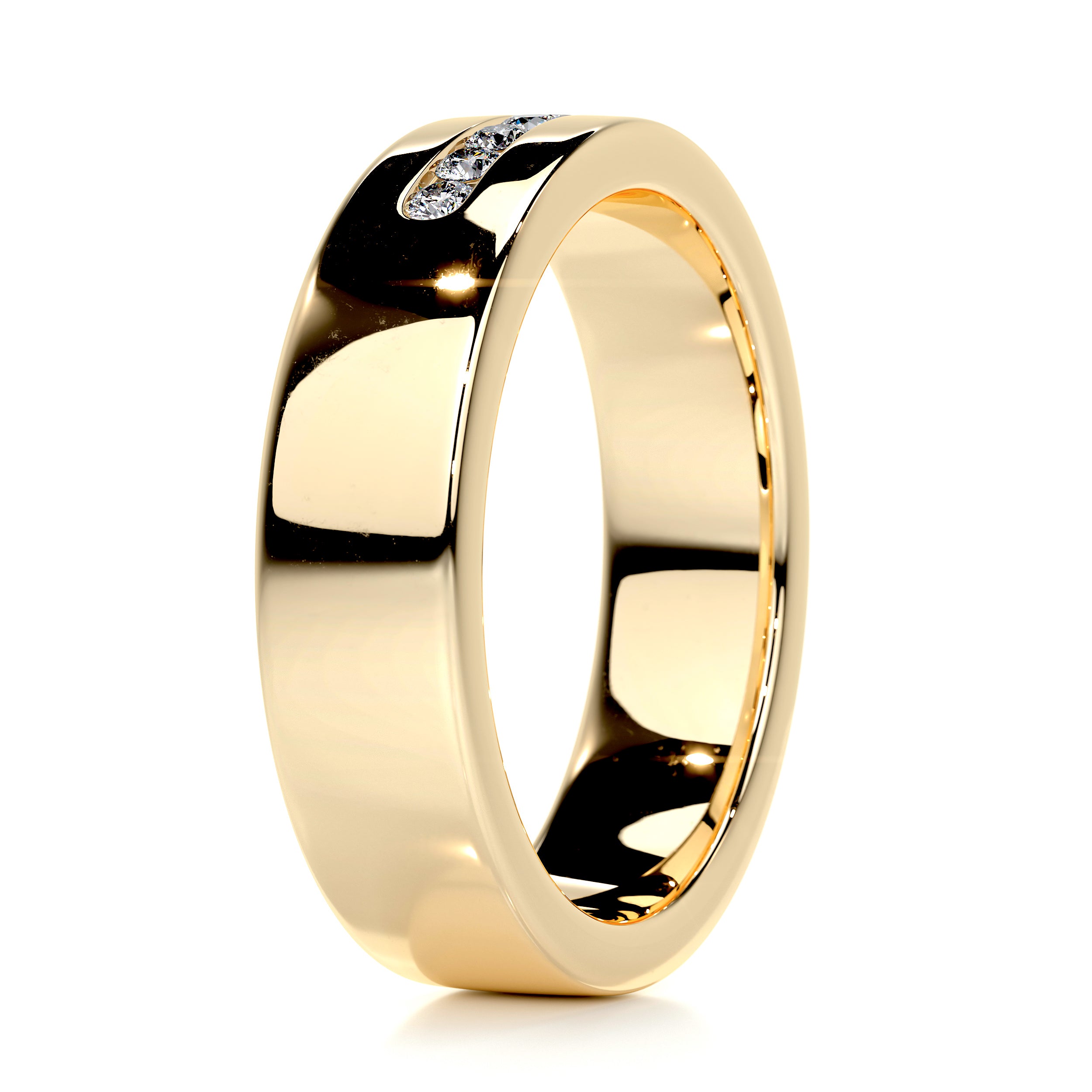 Nicky Wedding Band (0.20 Carat) -18K Yellow Gold、mySite、hinf8tx79