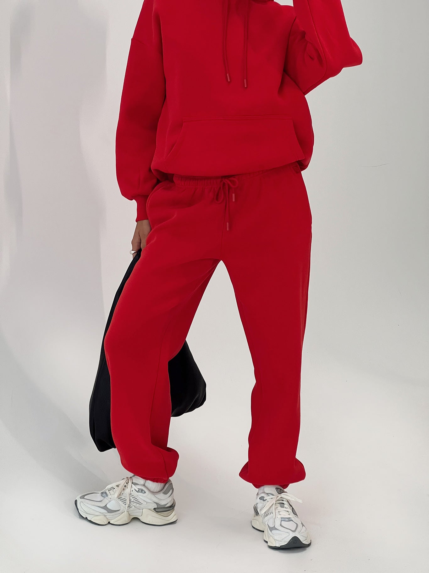 Dream Fleece Ankle Cuff Sweatpants Red、mySite、solidvoid