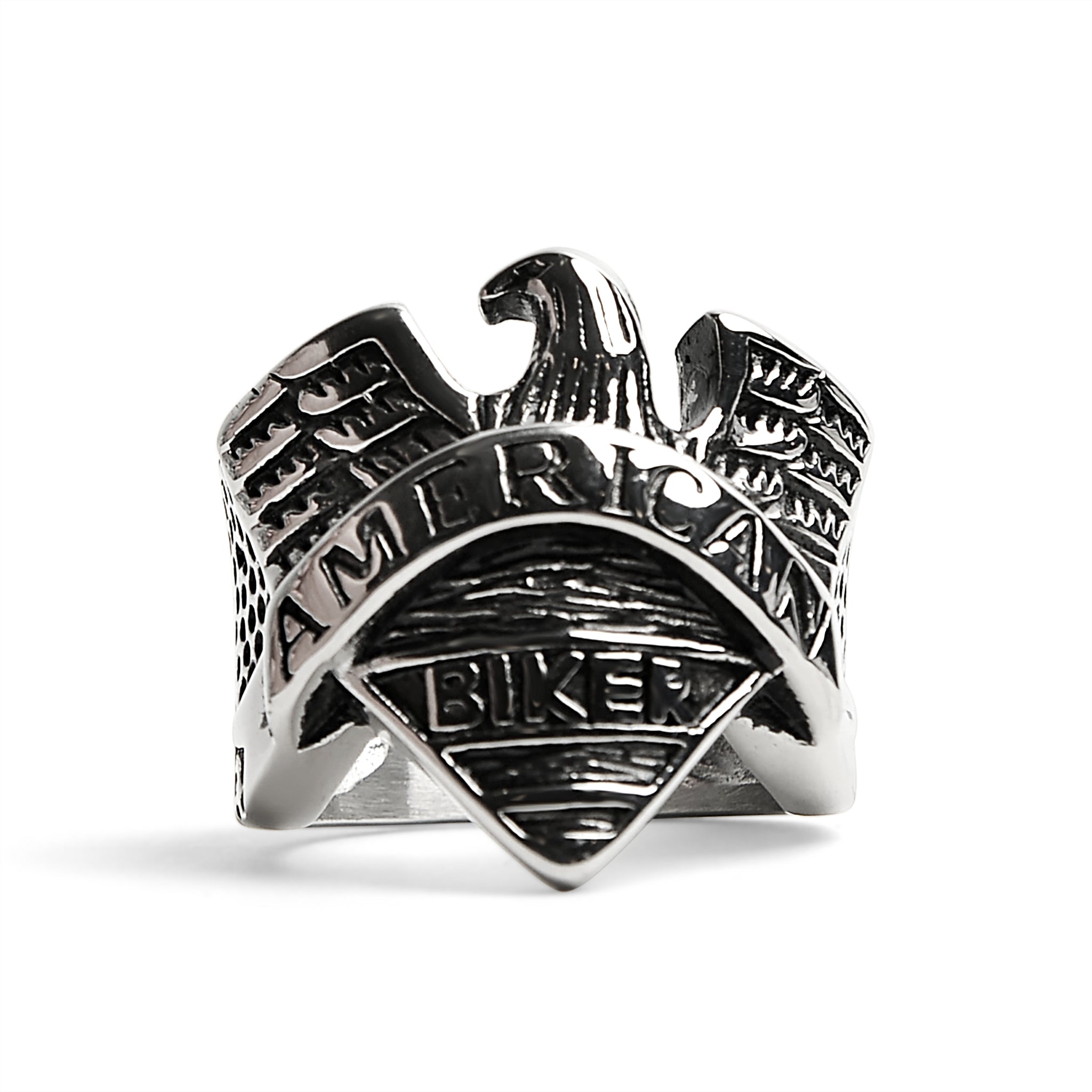 Stainless Steel AMERICAN BIKER With Eagle Ring / SCR4097、mySite、dreamappss