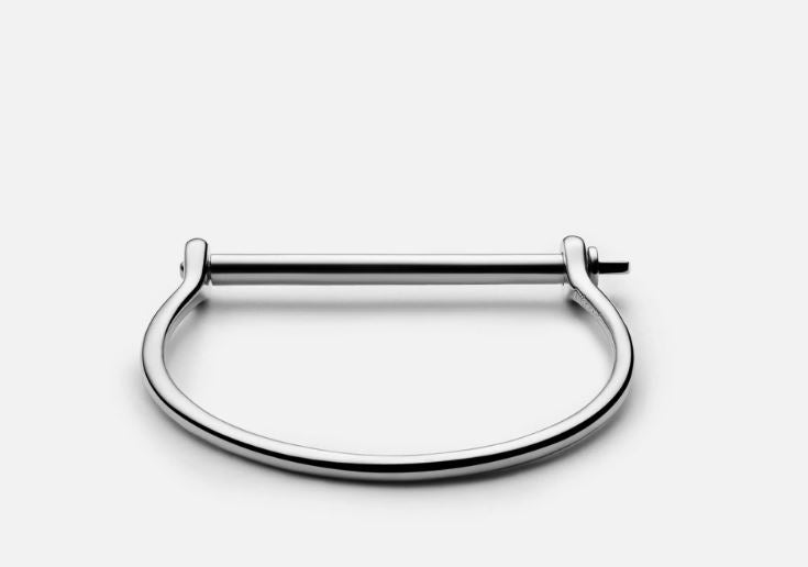 Miansai Thin Screw Cuff, Polished Sterling Silver、mySite、noshort