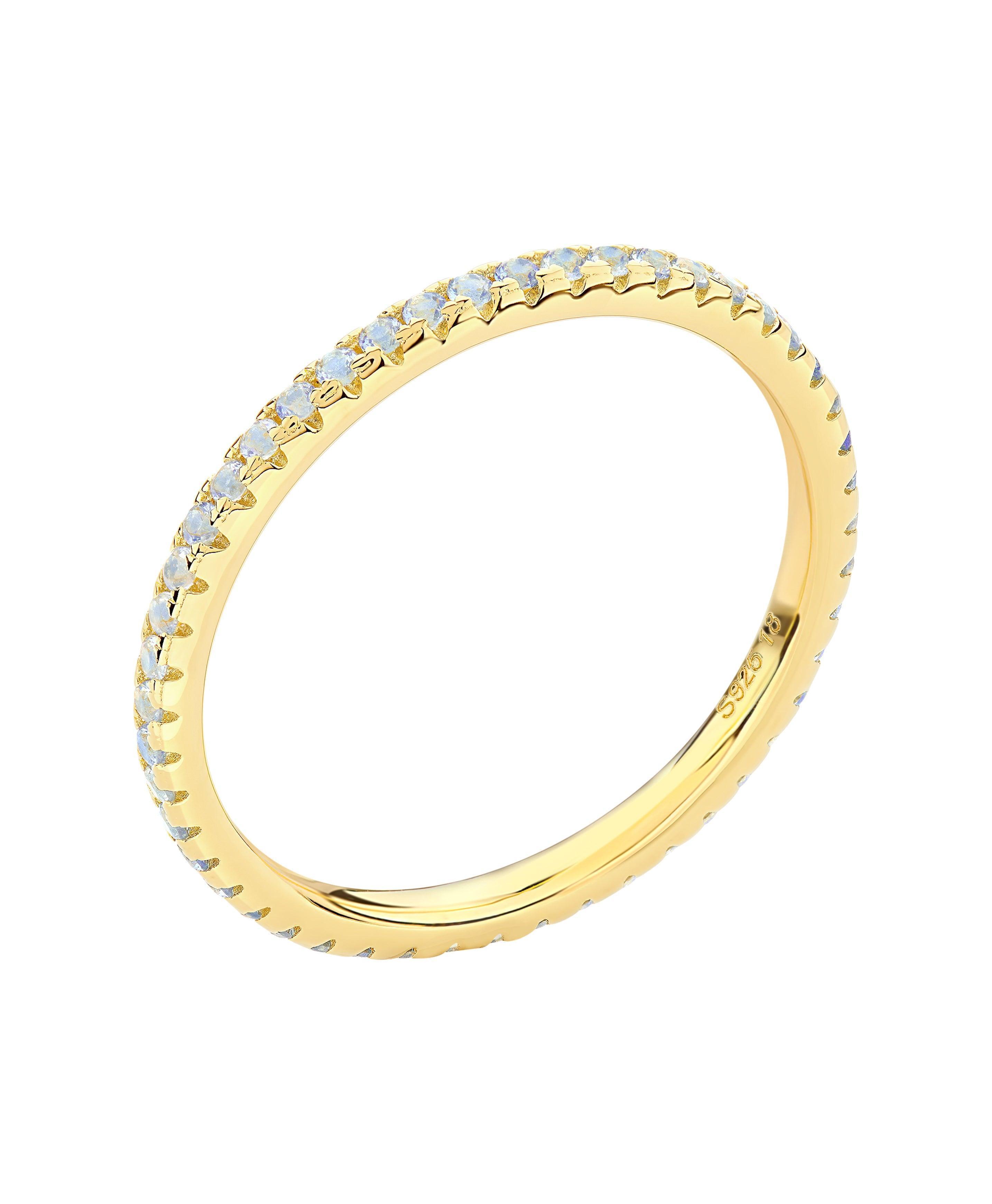 Mila Ring Blue 18ct Gold Plated、mySite、botmansion