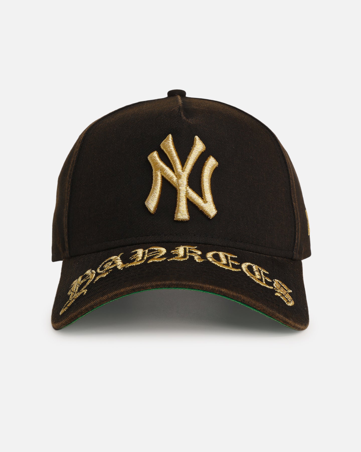 New Era New York Yankees 'Washed Gothic Visor' 9OFRTY A-Frame Snapback Black、mySite、zt4zffjzw