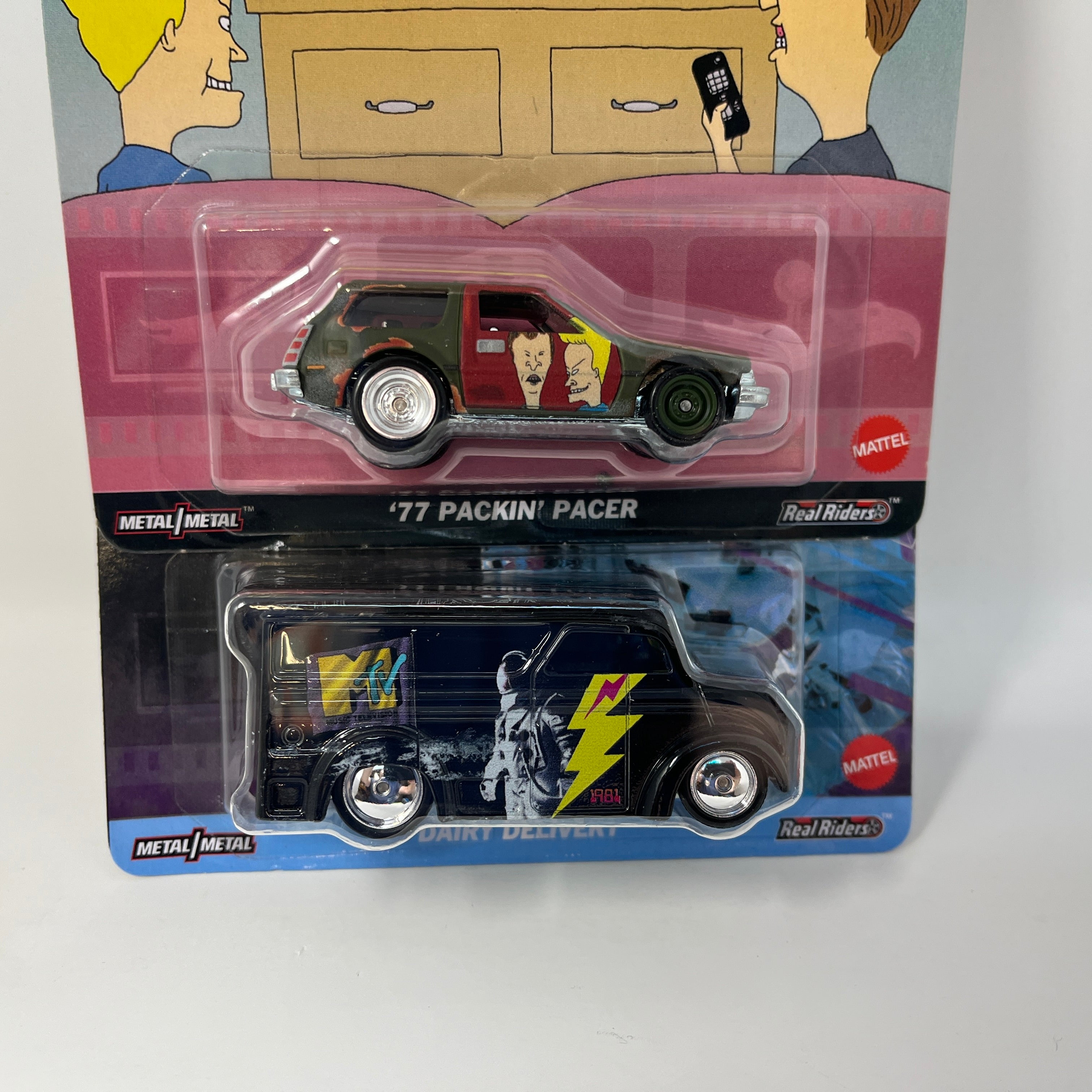 MTV 2-Pack * Dairy Delivery MTV & Beavis & Butt-Head Pacer * 2024 Hot Wheels Pop Culture、mySite、hgirdovlk