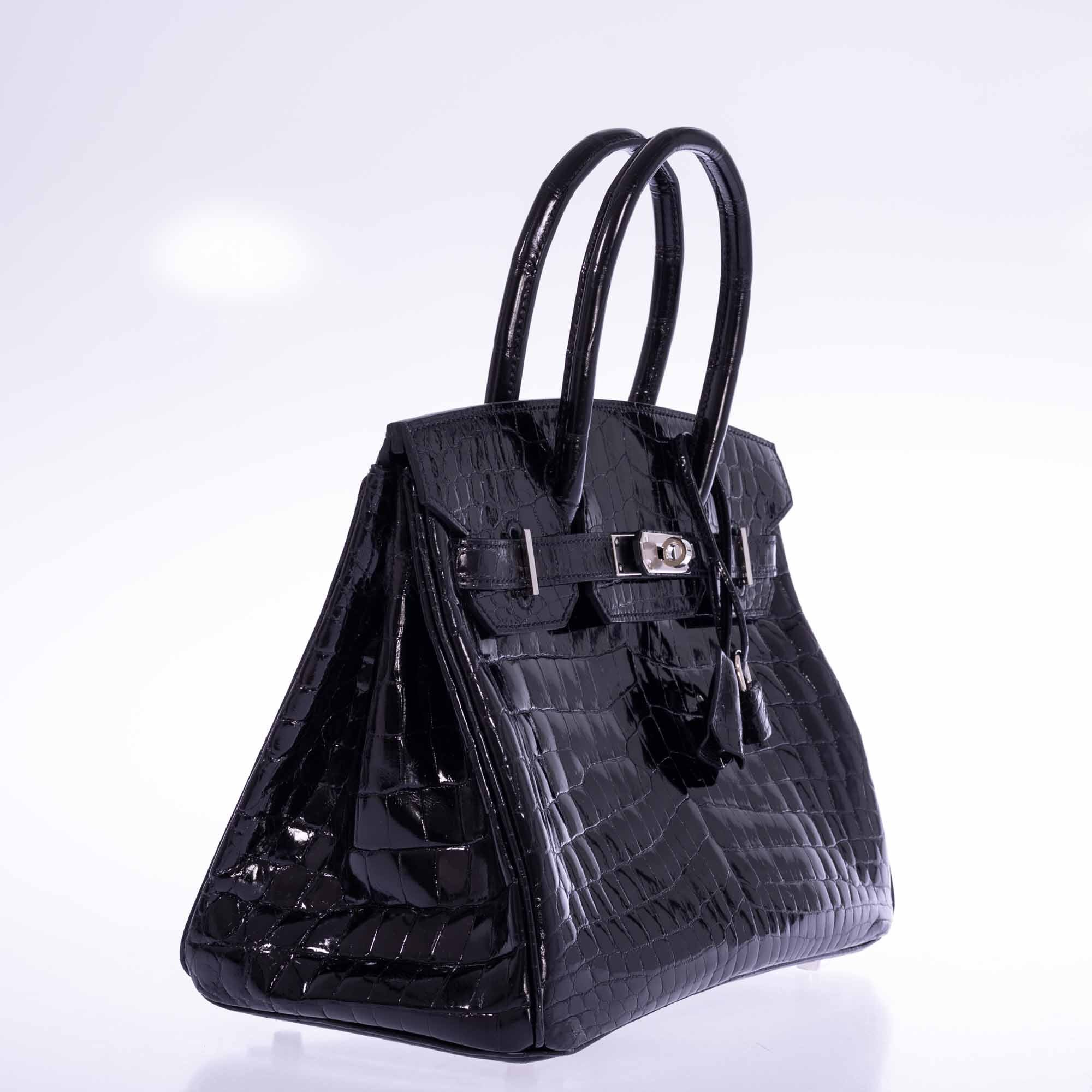 Hermès Birkin 30 Black Shiny Niloticus Crocodile Palladium Hardware、mySite、garminoutage.com