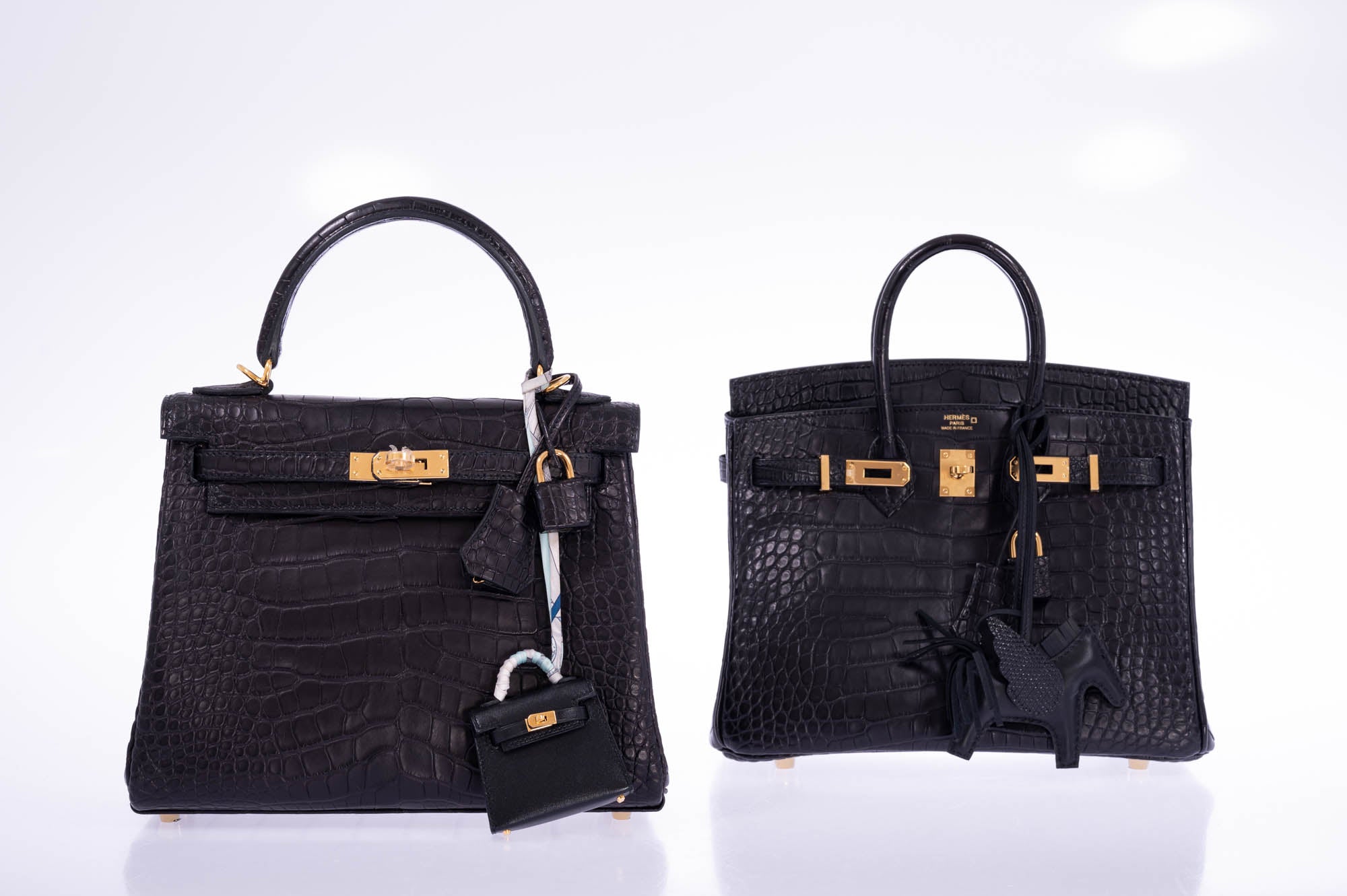 Hermès Birkin 25 Black Matte Alligator Gold Hardware、mySite、garminoutage.com